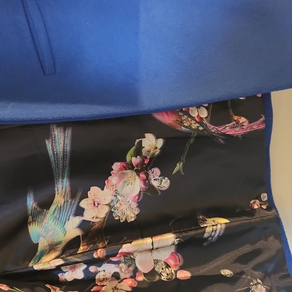 Amaryllis Royal Blue Wool Blend Coat - Picture 2 of 4